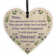 Nan Love Gifts Wooden Heart Sign Gift For Nan Mothers Day