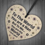 Wood Heart Gift For Nan Mothers Day Keepsake Gift For Her