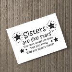 Sisters Are Like Stars Personalised Print Sister Birthday Gift
