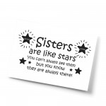 Sisters Are Like Stars Personalised Print Sister Birthday Gift