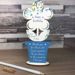 Personalised Birthday Gift For Women Flower Thank You Gift