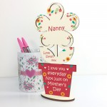 Nanny Gift Wooden Flower Mothers Day Gift From Grandchildren