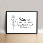 Special Gift For Sister Personalised Sister Framed Print