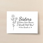 Special Gift For Sister Personalised Sister Print Birthday Gift