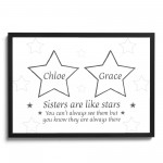 Personalised Sister Gift For Birthday Framed Print Best Friend