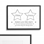 Personalised Sister Gift For Birthday Framed Print Best Friend