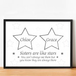 Personalised Sister Gift For Birthday Framed Print Best Friend