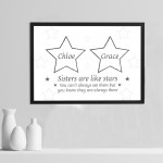 Personalised Sister Gift For Birthday Framed Print Best Friend