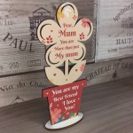 Mum Gifts Mothers Day Plaque Standing Flower Best Friend Gift