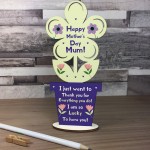 Happy Mothers Day Mum Standing Flower Thank You Gift