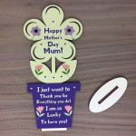 Happy Mothers Day Mum Standing Flower Thank You Gift