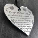Mothers Day Gift For Number One Mum Engraved Heart Poem Gift