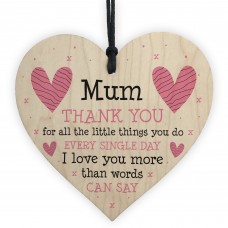 I Love You Mum Gifts Hanging Sign Thank You Gift For Birthday