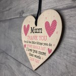 I Love You Mum Gifts Hanging Sign Thank You Gift For Birthday