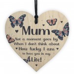 Mum Gifts For Mothers Day Birthday Wood Heart Thank You Gift