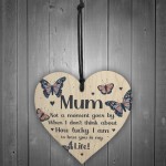 Mum Gifts For Mothers Day Birthday Wood Heart Thank You Gift
