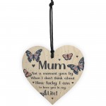 Mum Gifts For Mothers Day Birthday Wood Heart Thank You Gift