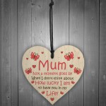 Gifts For Mothers Day Birthday For Mum Wood Heart Thank You