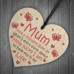 Gifts For Mothers Day Birthday For Mum Wood Heart Thank You