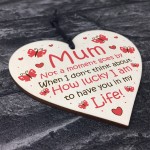 Gifts For Mothers Day Birthday For Mum Wood Heart Thank You