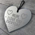 Mothers Day Gift Funny Engraved Heart Gift For Daughter Son