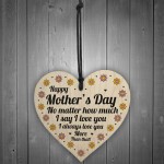 Mothers Day Gift Cute Wood Heart Gift For Mum From Daughter Son 