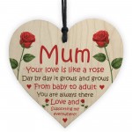 Mum Gift Love Like Rose Thank You Mothers Day Birthday Gift