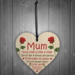 Mum Gift Love Like Rose Thank You Mothers Day Birthday Gift