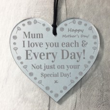 Love You Gifts For Mum Engraved Heart Gift For Mothers Day