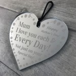 Love You Gifts For Mum Engraved Heart Gift For Mothers Day