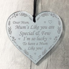 Mums Gifts Thank You Gift Engraved Heart Mothers Day Gift