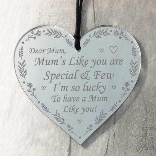 Mums Gifts Thank You Gift Engraved Heart Mothers Day Gift