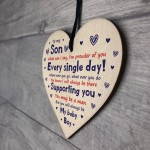 Gift For Son Birthday 18th 21st Wood Heart Gift From Mum Dad