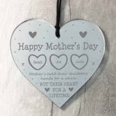 Special Mothers Day Gift Personalised Engraved Heart Mum Gift 