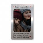 Personalised Gift For Mothers Day Metal Card Love Gift Mum Gift