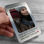 Personalised Gift For Mothers Day Metal Card Love Gift Mum Gift