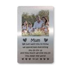 We Love You Gift Personalised Photo Card Mothers Day Gift
