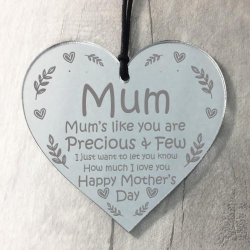 Love You Gifts For Mum Mothers Day Gift Engraved Heart Thank You