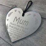 Love You Gifts For Mum Mothers Day Gift Engraved Heart Thank You