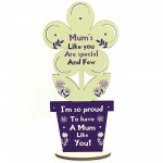 Mum Gift Poem Wood Standing Flower Mothers Day Birthday Gift