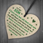 Novelty Son Gifts From Dad Mum 18th 21st Birthday Gift Heart