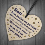 Special Son Gifts From Dad Mum Heart Gift For Him 16th 18th 21st
