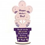 Special Mum Gift Wood Flower Mothers Day Gifts From Daughter Son