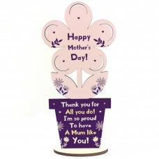 Special Mum Gift Wood Flower Mothers Day Gifts From Daughter Son