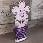 Special Mum Gift Wood Flower Mothers Day Gifts From Daughter Son