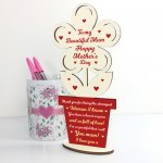 Thank You Gift For Mum Wood Flower Mothers Day Gift