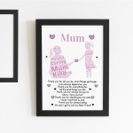 Mum POEM Gifts for Mum Her Mothers Day Gifts Birthday Christmas