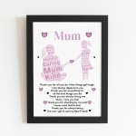 Mum POEM Gifts for Mum Her Mothers Day Gifts Birthday Christmas