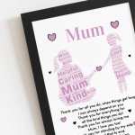 Mum POEM Gifts for Mum Her Mothers Day Gifts Birthday Christmas