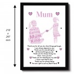 Mum POEM Gifts for Mum Her Mothers Day Gifts Birthday Christmas